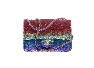 CHANEL Small Flap Bag Gradient Sequins "Multicolor"