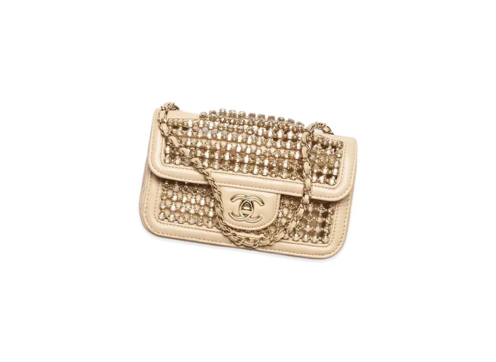 最終価格❣️【シャネル】ベージュ5つボタン最高級ラムスキンジャケット99A＃40◇ ミニ クラシック ハンドバッグ、ラムスキン、ブラック — ファッション