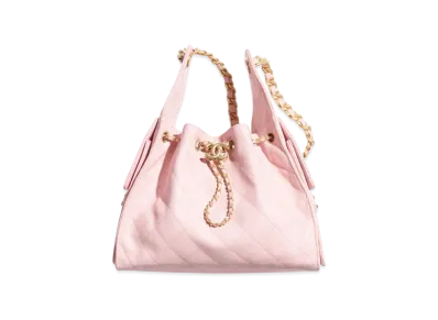 CHANEL 25 Small Handbag Grained Calfskin "Pink"