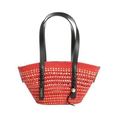 LOEWE Women's Small Braid Bag "Red"