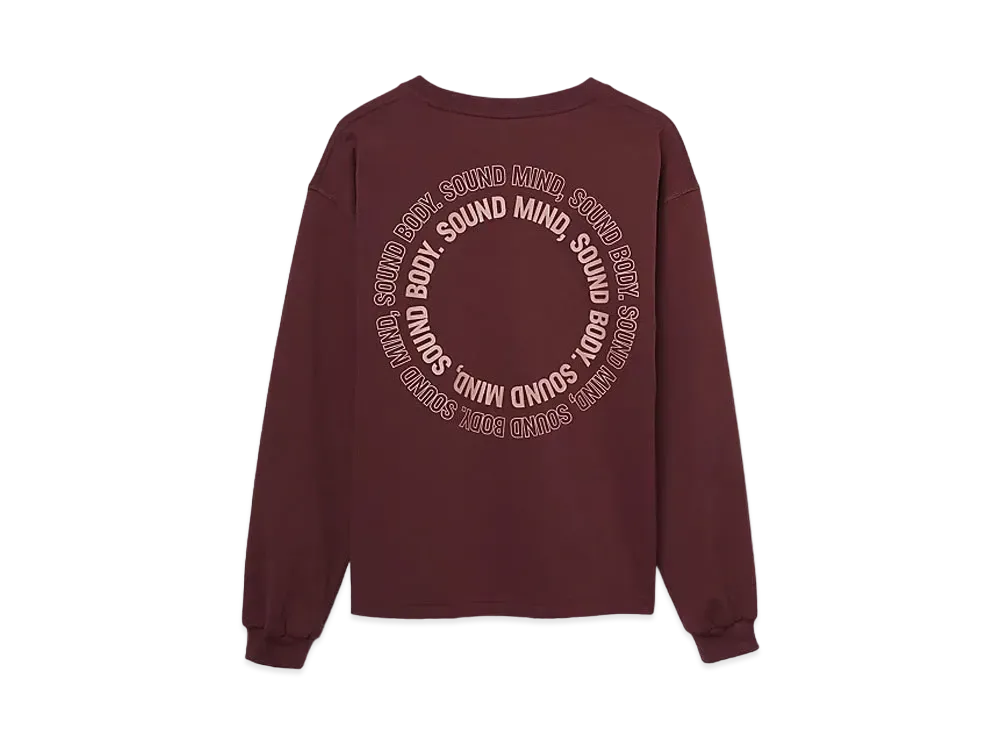 Asics Graphic Ls Tee "Dark Cherry"