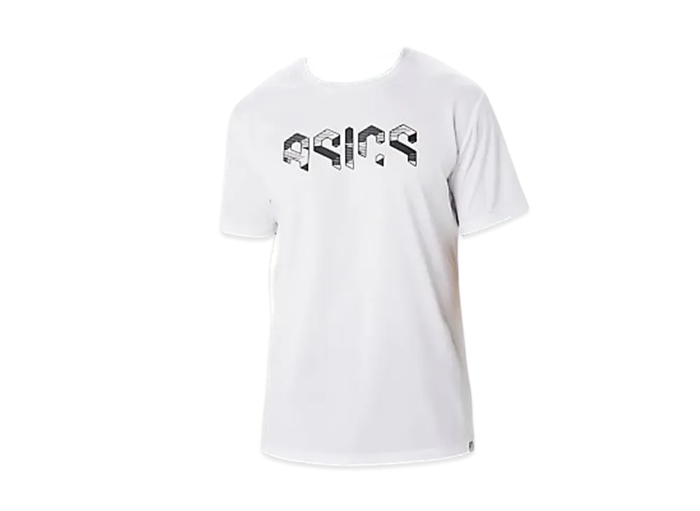 Asics Hex Graphic Dry Shirt "Brilliant White/Performance Black"