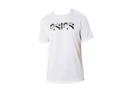 Asics Hex Graphic Dry Shirt "Brilliant White/Performance Black"