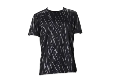 Asics All-Over Print Short Sleeve Shirt "Performance Black"