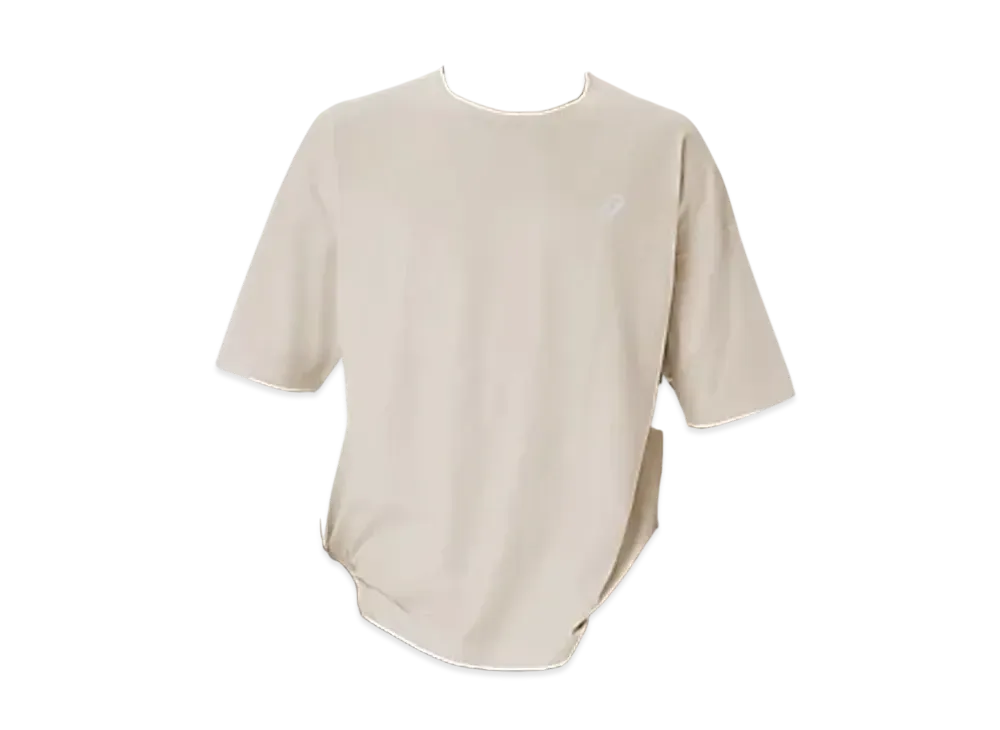 Asics Relaxed Fit Short Sleeve Shirt "Oatmeal"