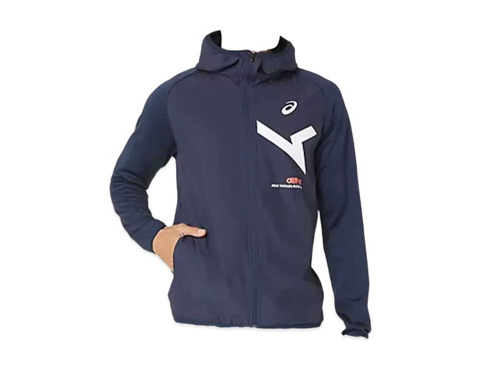 Asics A-I-M Hybrid Fleece Full Zip Hoodie "Midnight"