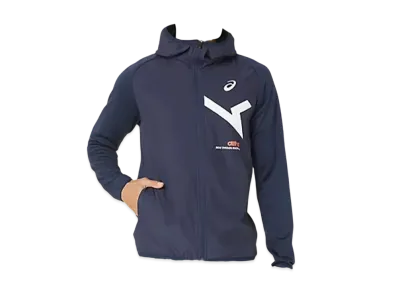 Asics A-I-M Hybrid Fleece Full Zip Hoodie "Midnight"