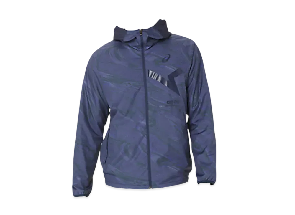 Asics A-I-M Graphic Back Tricot Windbreaker Hoodie "Midnight"
