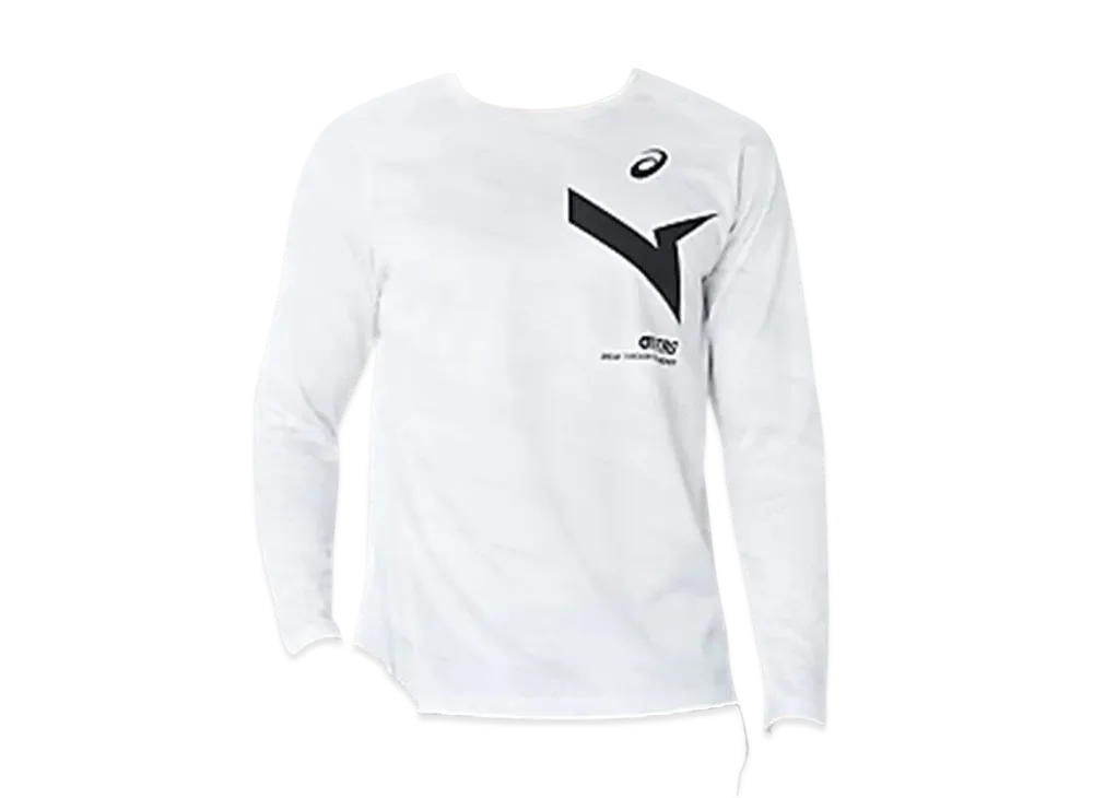 Asics Aim-Trg Dry Graphic Long Sleeve Shirt "Brilliant White"