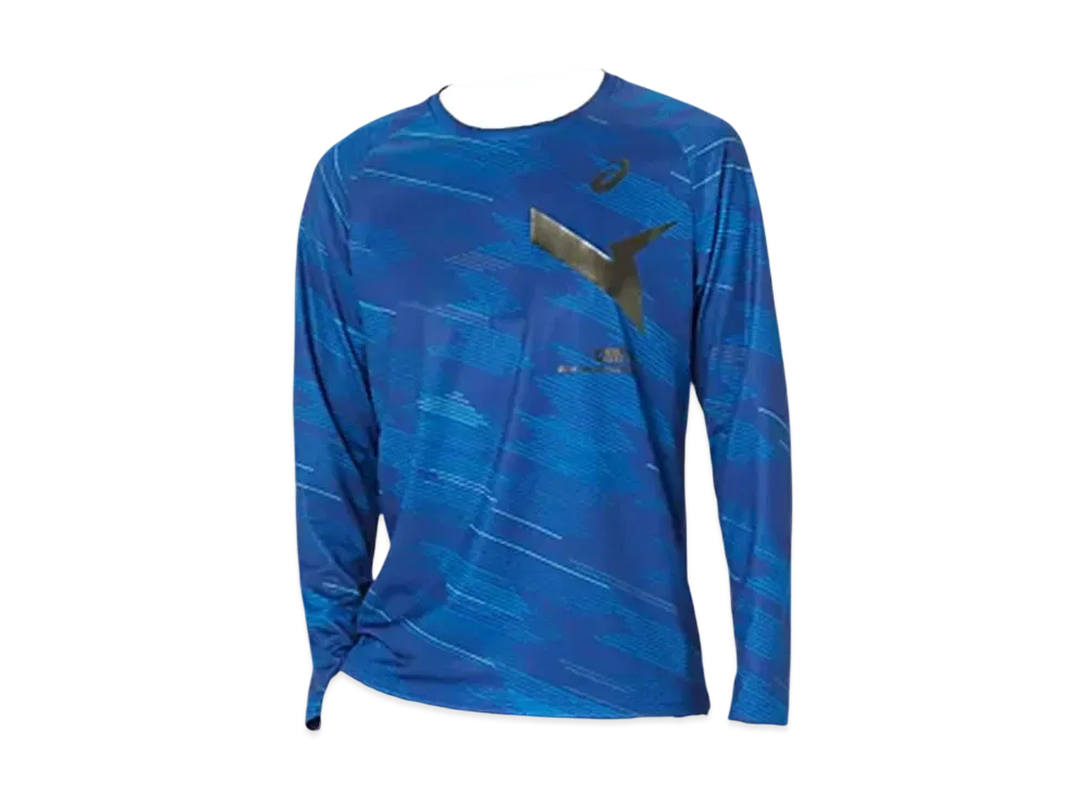 Asics Aim-Trg Dry Graphic Long Sleeve Shirt "True Blue"