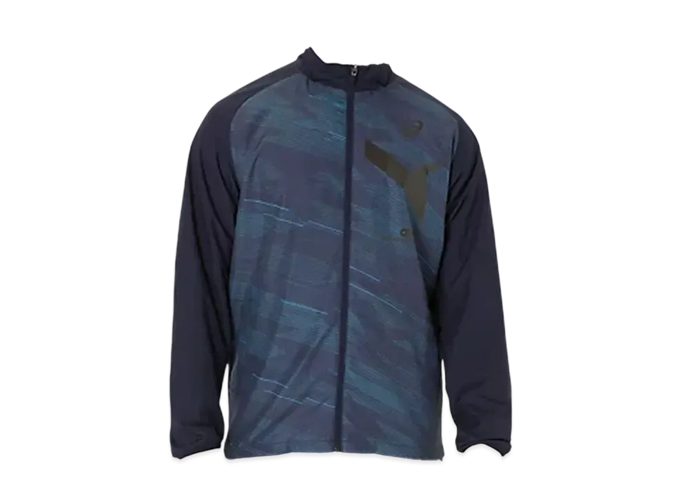 Asics Aim-Trg lining mesh graphic windbreaker jacket "Midnight"