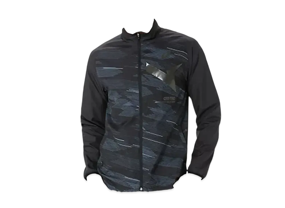 Asics Aim-Trg lining mesh graphic windbreaker jacket "Performance Black"
