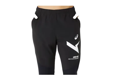 Asics Aim-Trg Wind Barrier Hybrid Knit Pants "Performance Black/Brilliant White"