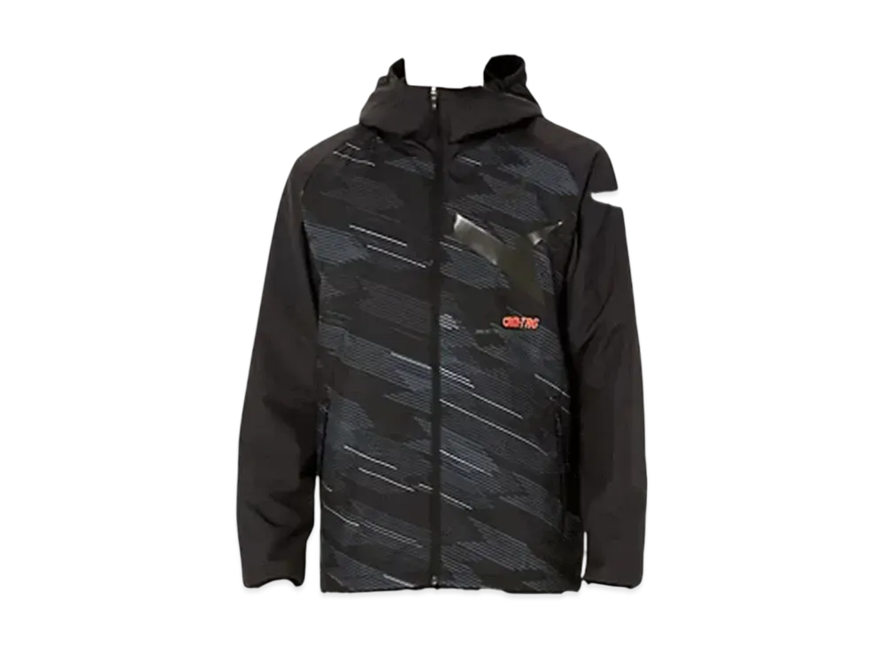 Asics Aim-Trg Back Tricot Graphic Windbreaker Hoodie "Performance Black"