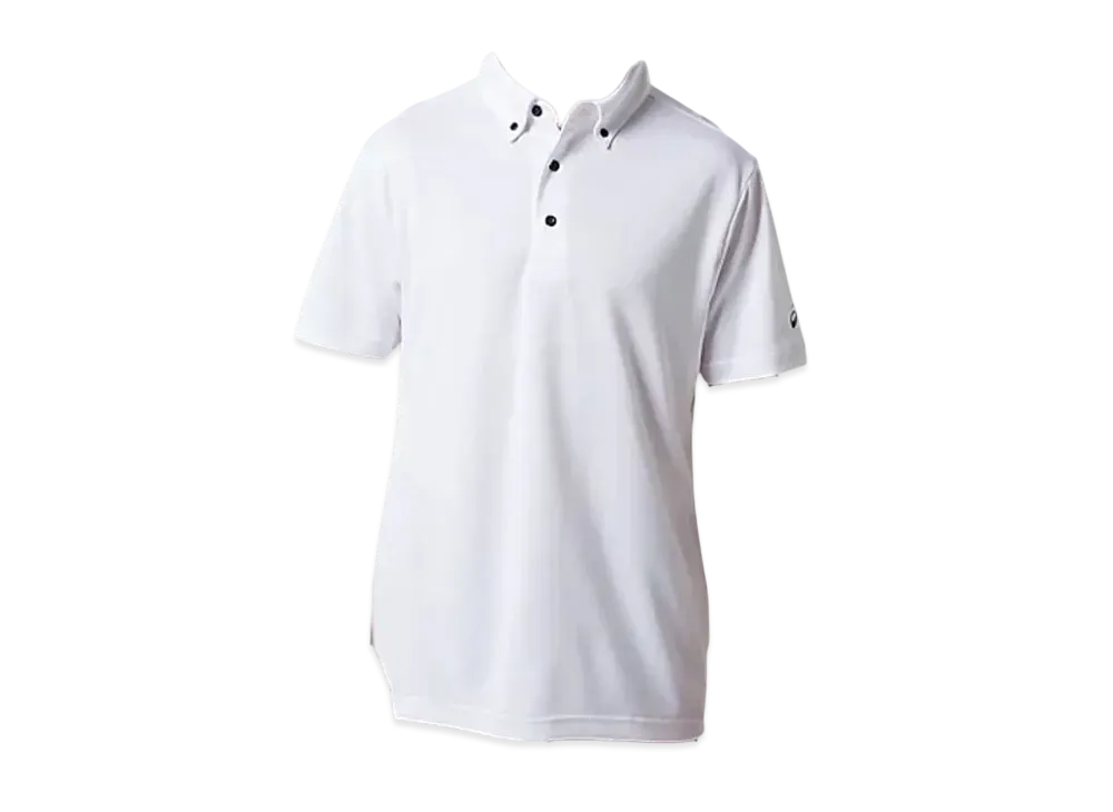 Asics Button Down Polo Shirt "White"