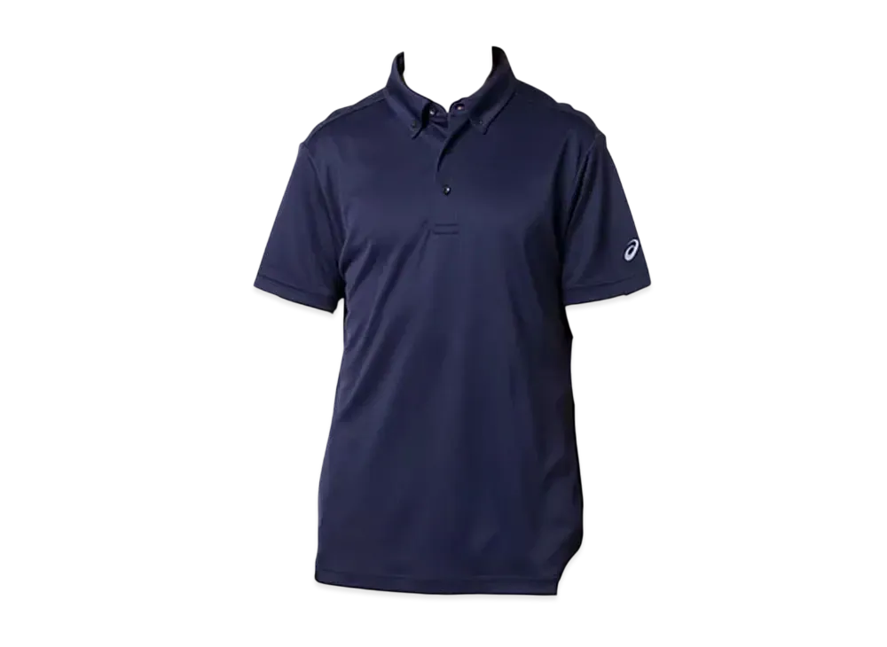 Asics Button Down Polo Shirt "Navy"