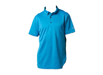 Asics Button Down Polo Shirt "Turquoise Blue"