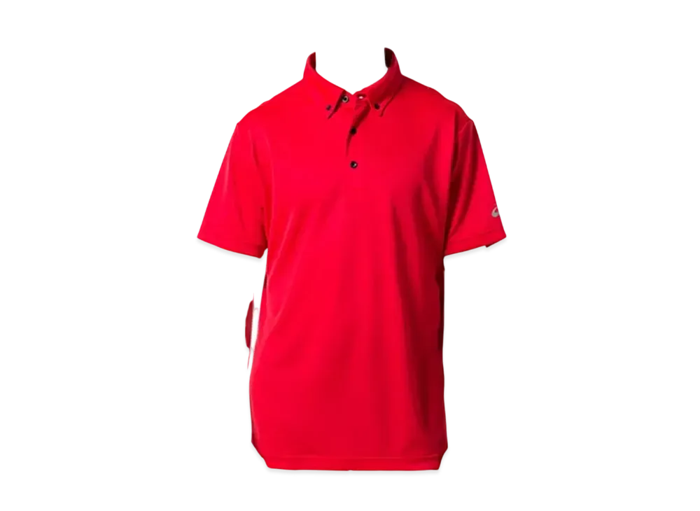 Asics Button Down Polo Shirt "Red"