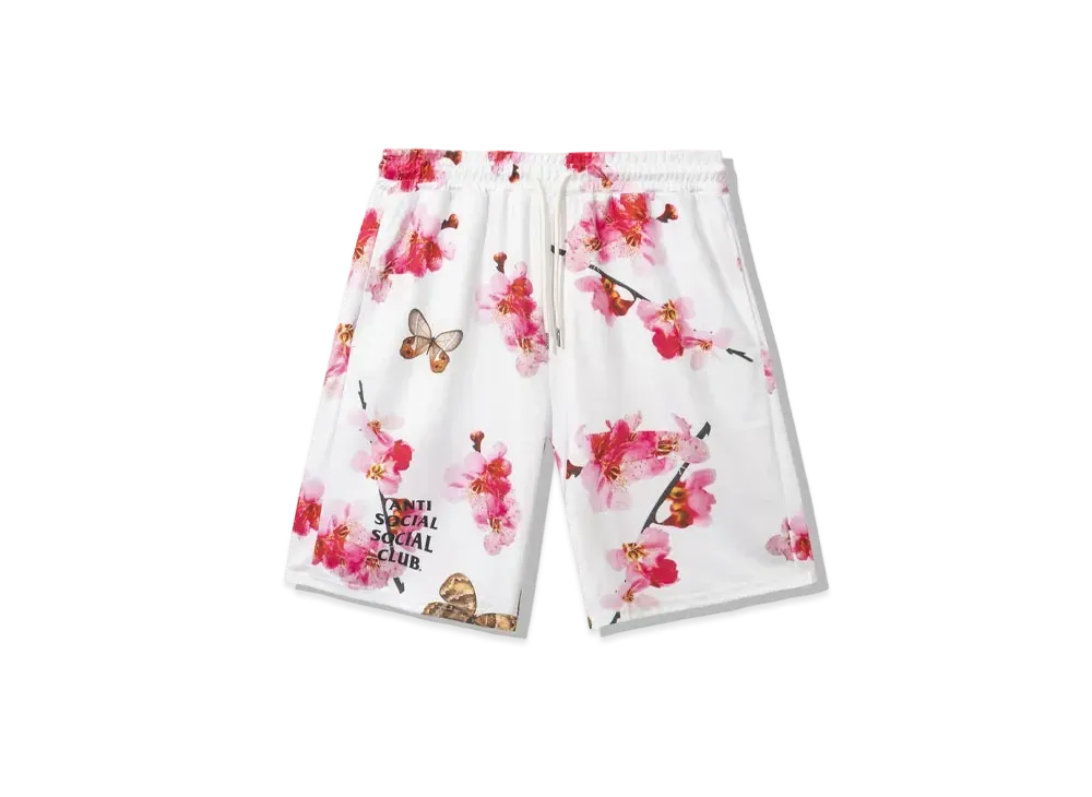 ANTI SOCIAL SOCIAL CLUB Be My Butterfly Mesh Shorts "White"