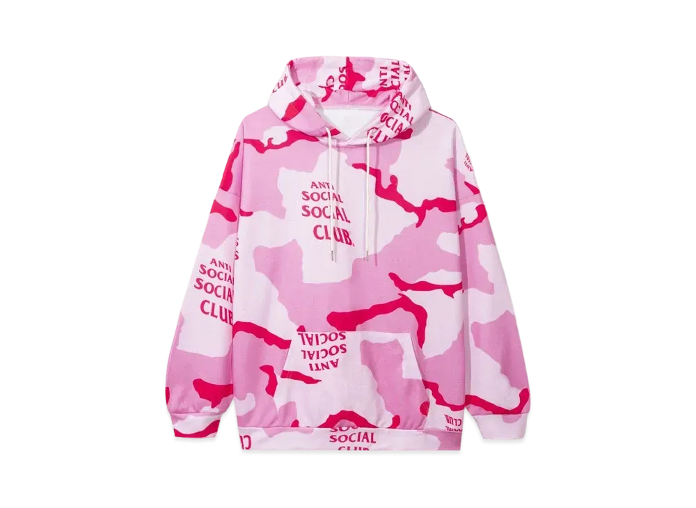 ANTI SOCIAL SOCIAL CLUB Cotton Candy Camo Hoodie "Pink"