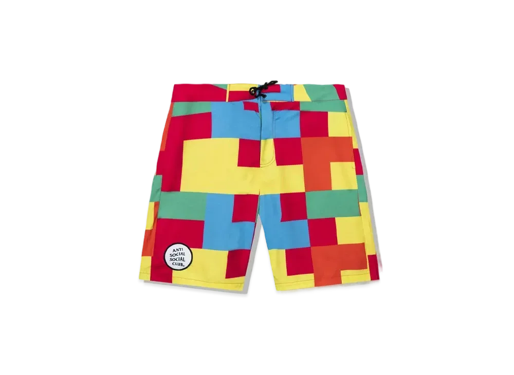 ANTI SOCIAL SOCIAL CLUB Kook Board Shorts "Rainbow"