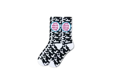 ANTI SOCIAL SOCIAL CLUB Static Socks "Black/White"