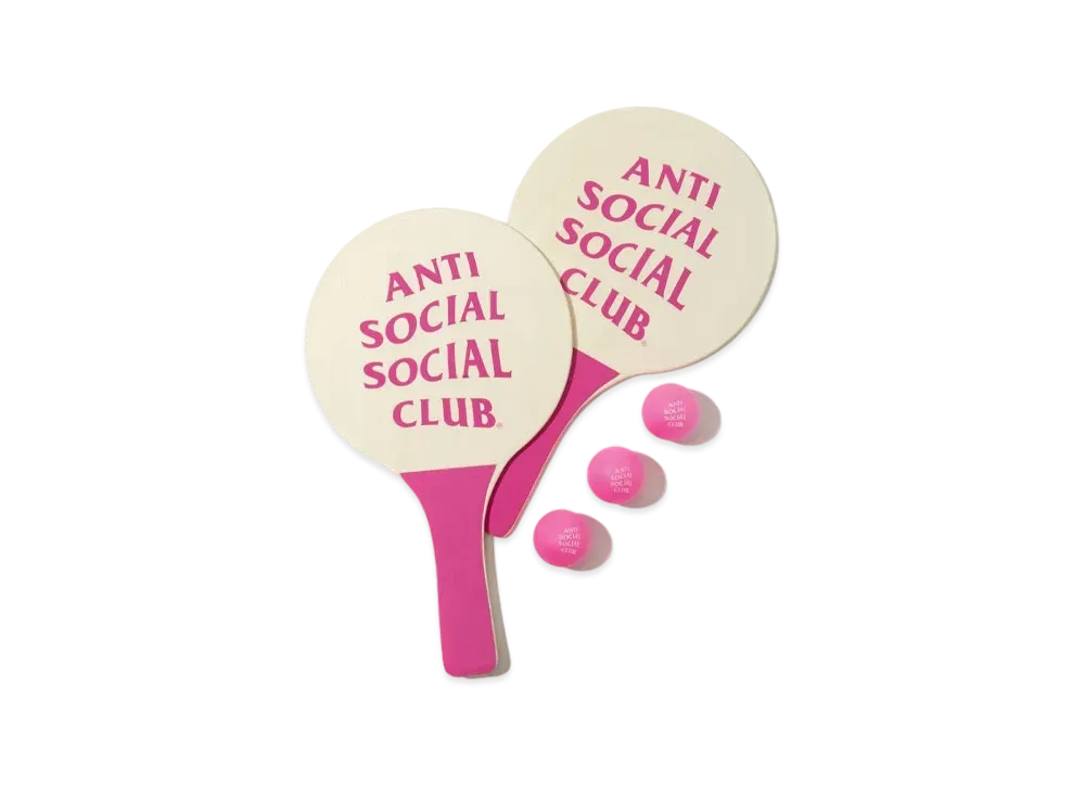 ANTI SOCIAL SOCIAL CLUB Ding Dong - Smash Ball Paddle Set "Pink"