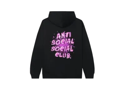 ANTI SOCIAL SOCIAL CLUB I See Splash Black Hoodie "Pink"