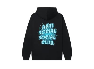 ANTI SOCIAL SOCIAL CLUB I See Splash Black Hoodie "Blue"