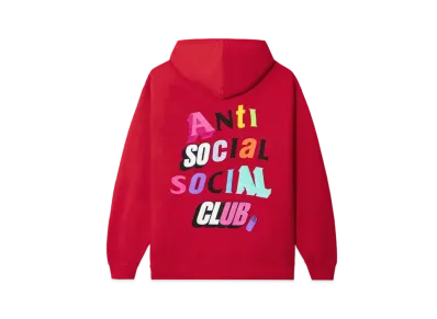 ANTI SOCIAL SOCIAL CLUB The Real Me Hoodie "Red"