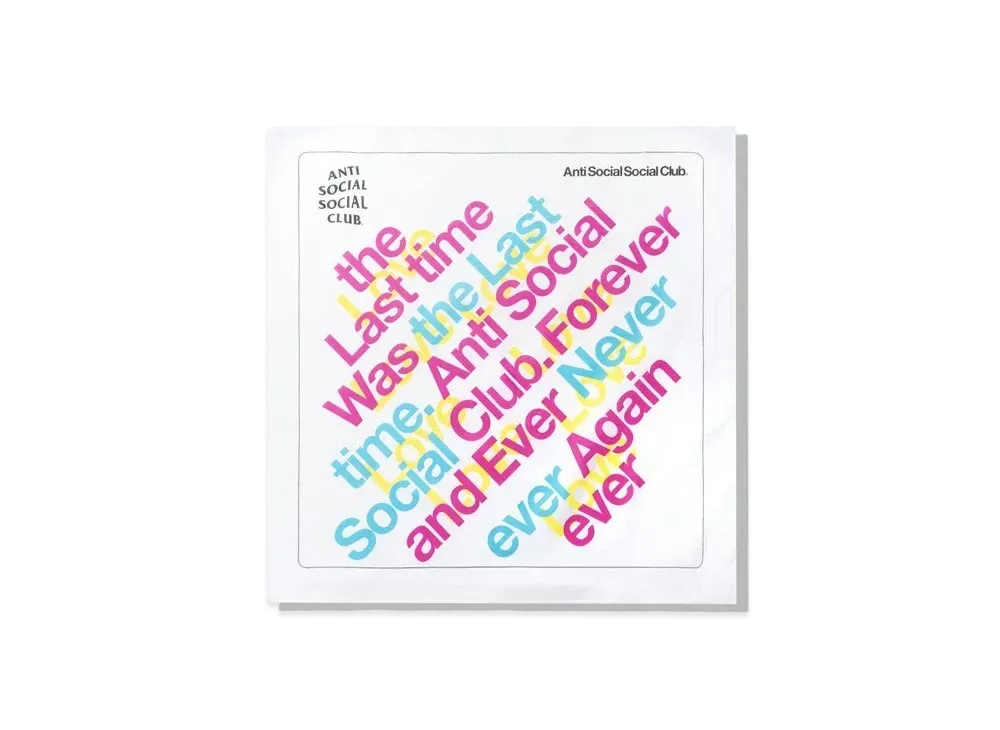 ANTI SOCIAL SOCIAL CLUB Words To Live By Bandana "White"