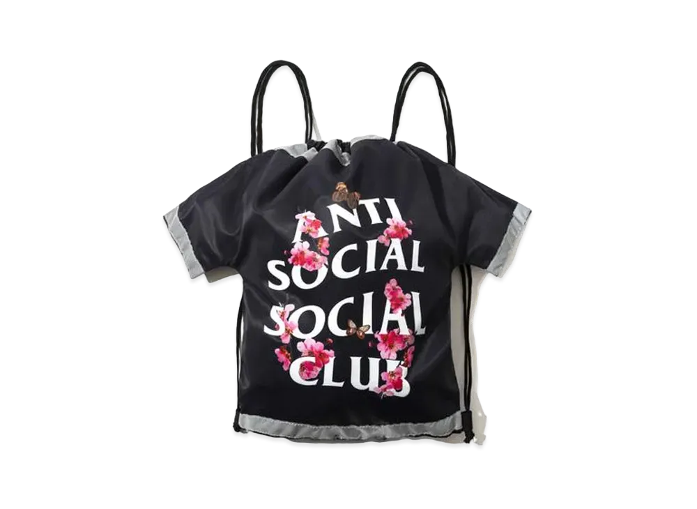 ANTI SOCIAL SOCIAL CLUB Cute AF - Drawstring Bag "Black"