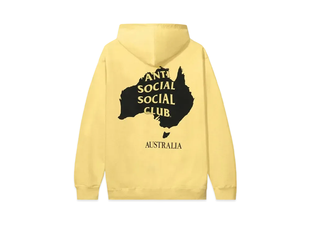 ANTI SOCIAL SOCIAL CLUB Australia Hoodie "Yellow"