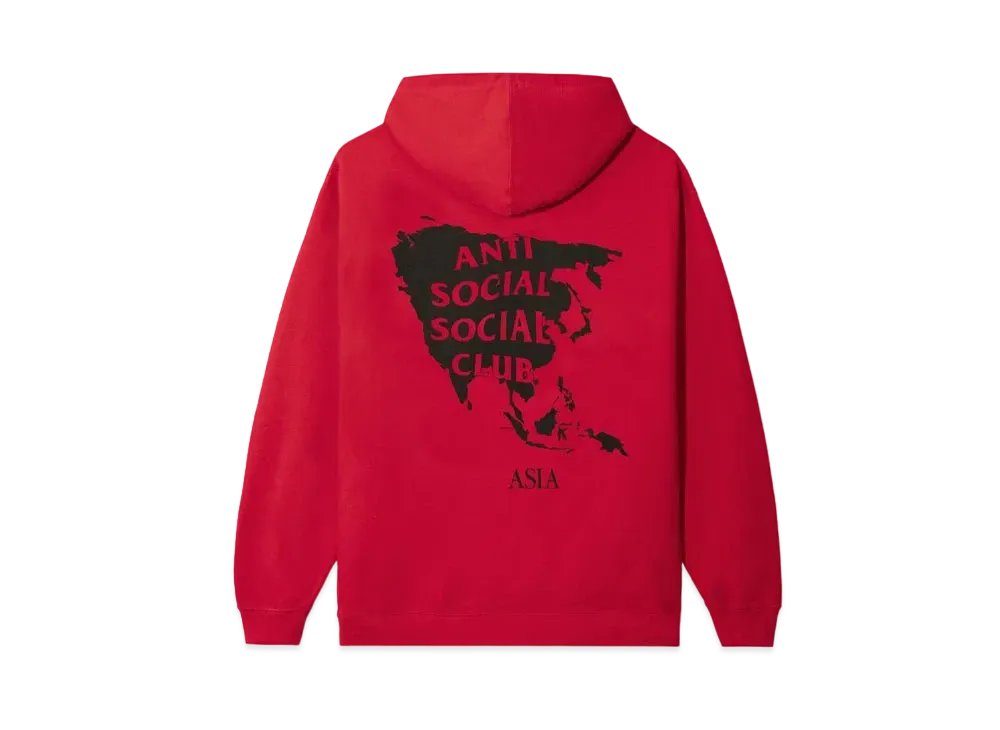 ANTI SOCIAL SOCIAL CLUB Asia Hoodie "Red"
