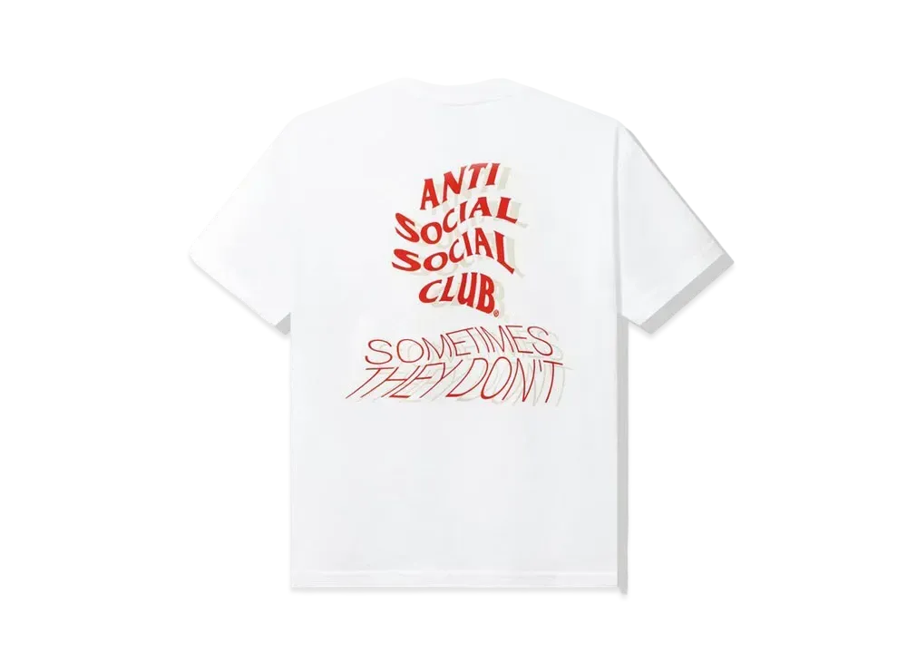 ANTI SOCIAL SOCIAL CLUB Sometimes They Don't Tee "White"
