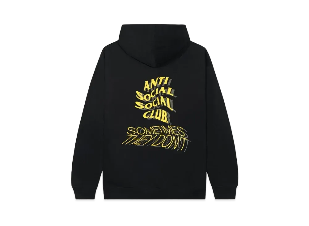 ANTI SOCIAL SOCIAL CLUB Sometimes They Dont Hoodie "Black"