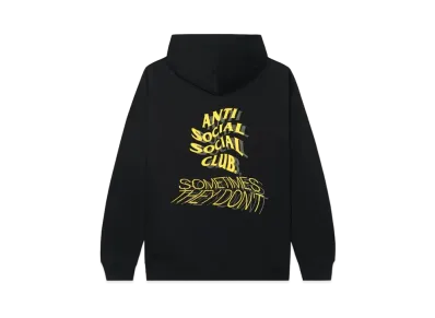ANTI SOCIAL SOCIAL CLUB Sometimes They Dont Hoodie "Black"