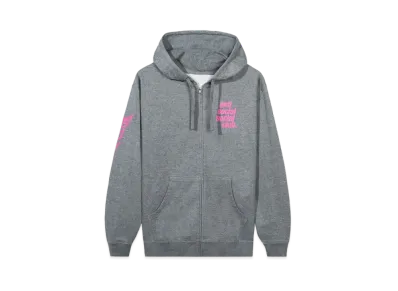 ANTI SOCIAL SOCIAL CLUB Split Zip Hoodie "Gray"