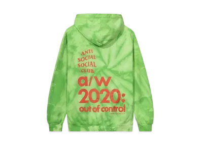 ANTI SOCIAL SOCIAL CLUB 2020 Hoodie Tie Dye "Green" (FW20)