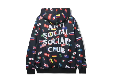 ANTI SOCIAL SOCIAL CLUB Orlando All Over Flag Hoodie "Black" (SS20)