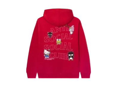ANTI SOCIAL SOCIAL CLUB x Hello Kitty and Friends Hoodie "Red" (SS20)