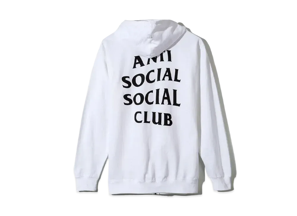 ANTI SOCIAL SOCIAL CLUB Masochism Zip Up Hoodie "White" (SS20)