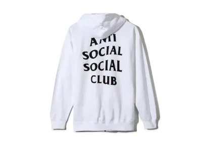 ANTI SOCIAL SOCIAL CLUB Masochism Zip Up Hoodie "White" (SS20)