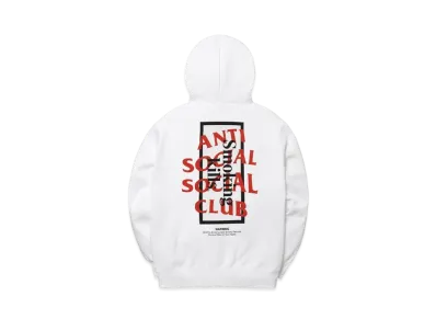 ANTI SOCIAL SOCIAL CLUB collaboration with #FR2 Smoking kills Hoodie "White"