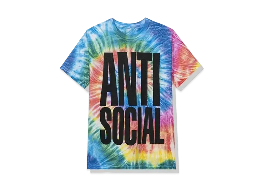 ANTI SOCIAL SOCIAL CLUB Heatwave Tee Tie Dye "Rainbow" (FW20)
