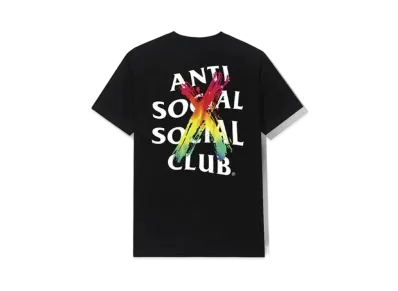 ANTI SOCIAL SOCIAL CLUB Cancelled "Rainbow" Tee "Black" (FW20)