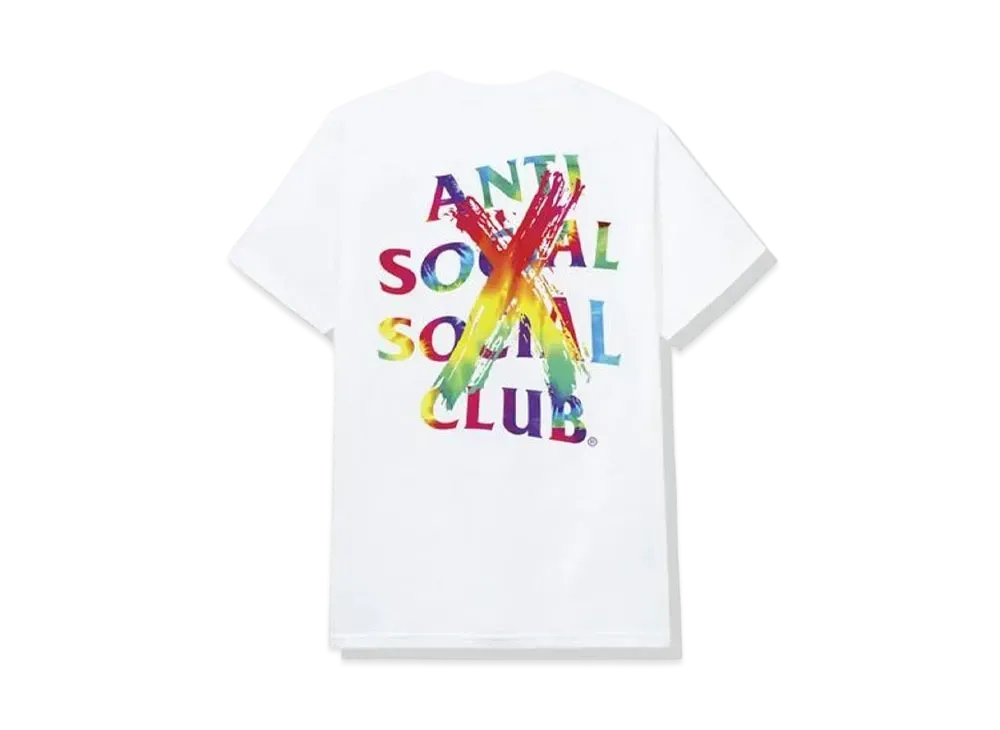 ANTI SOCIAL SOCIAL CLUB Cancelled Rainbow Tee "White" (FW20)