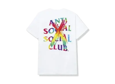 ANTI SOCIAL SOCIAL CLUB Cancelled Rainbow Tee "White" (FW20)