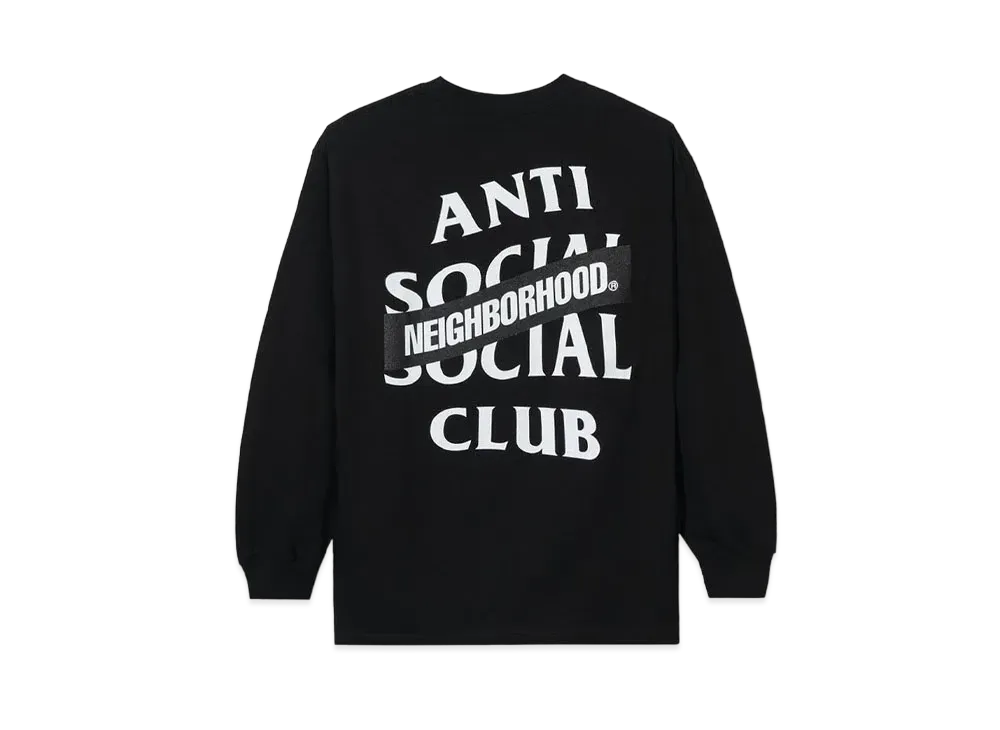 ANTI SOCIAL SOCIAL CLUB x Neighborhood AW05 Long Sleeve Tee Longsleeve Tee "Black" (FW20)