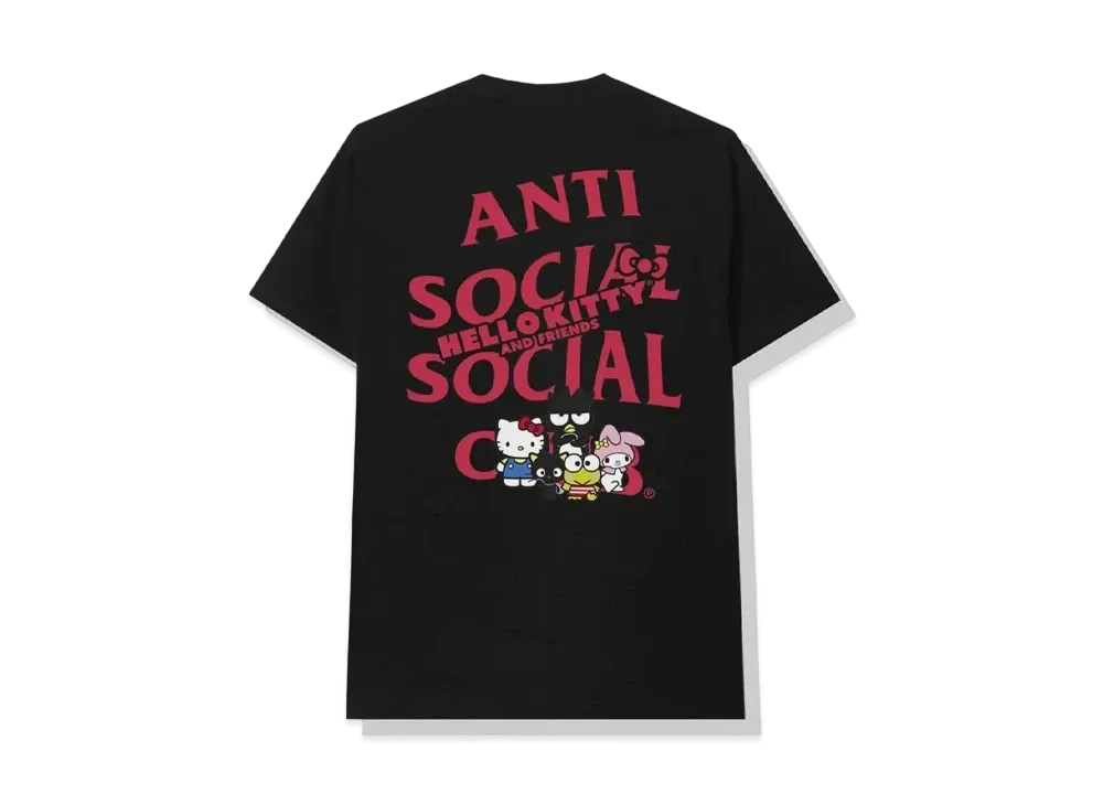 ANTI SOCIAL SOCIAL CLUB x Hello Kitty and Friends Tee "Black" (SS20)